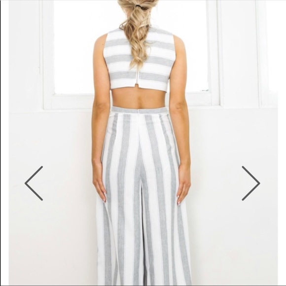 Harper & Me Stripped Jumpsuit - Picture 3 of 12